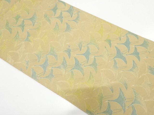 JAPANESEKIMONO / ANTIQUE GROUP OF CRANES PATTERN WOVEN NAGOYA OBI (WEA